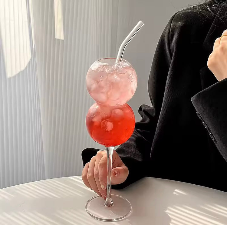 Elora Glas – Ästhetisches Cocktailglas in Bubble-Form