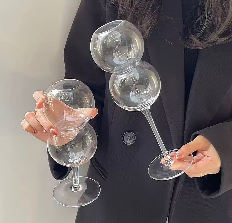 Elora Glas – Ästhetisches Cocktailglas in Bubble-Form