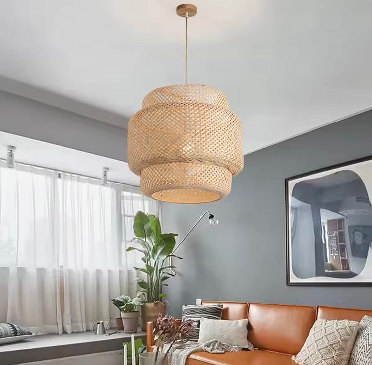 Bambus-Pendelleuchte Solana