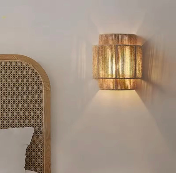 Hanfseil-Wandleuchte Zen