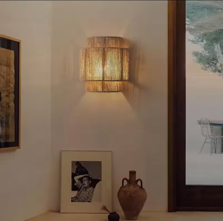 Hanfseil-Wandleuchte Zen