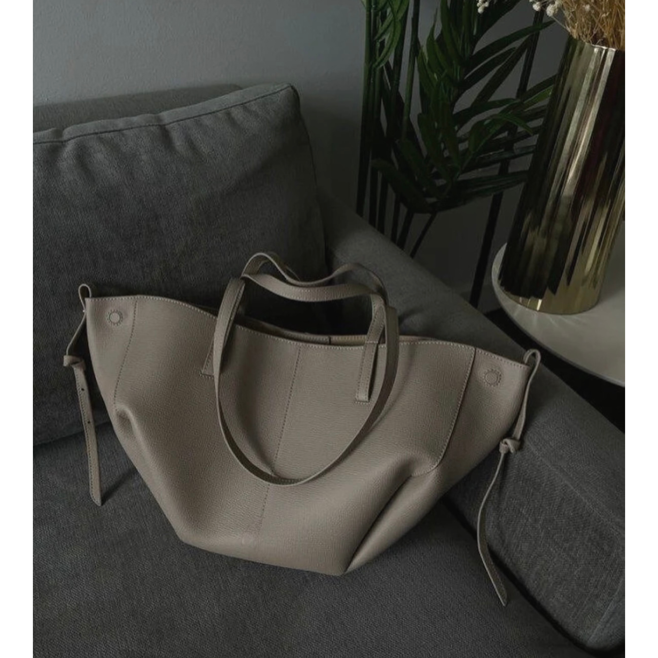 Polly Leder Shopper Tasche