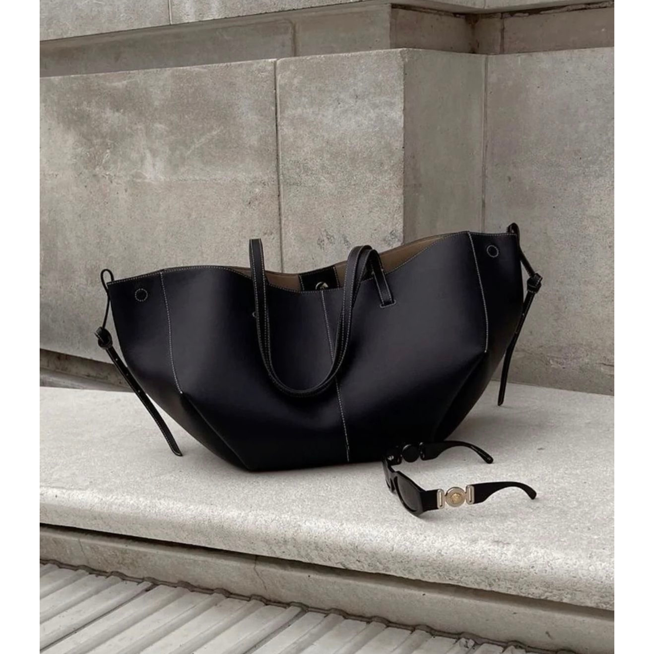 Polly Leder Shopper Tasche